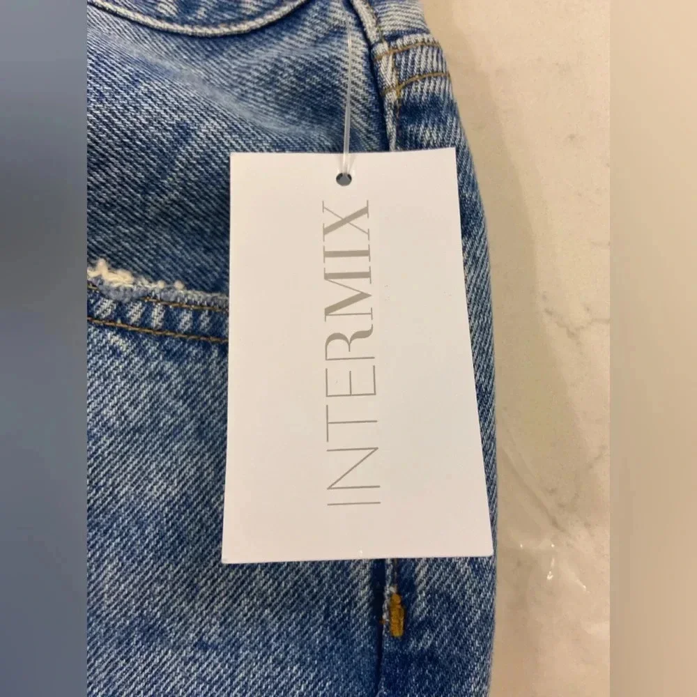 NWT AGOLDE 90's Pinch Waist in Abstract Blue Size 31